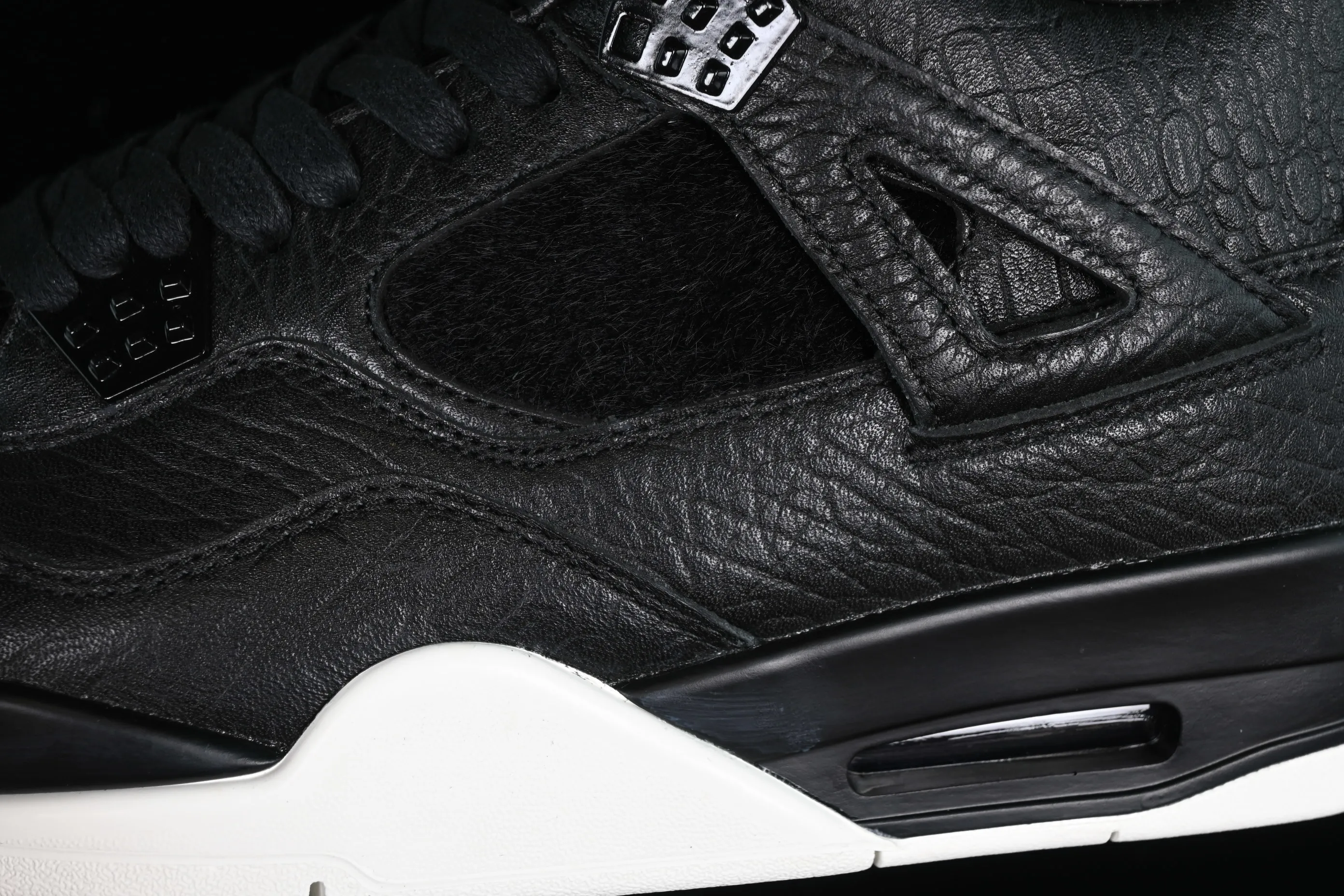 All categories Air Jordan Jordan series basketball shoes Air Jordan 4 Air Jordan 4 Premium "Pony Hair" AJ4 Joe 4 luxury black 819139-010